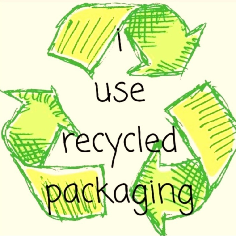 I use recycled materials! ♻️